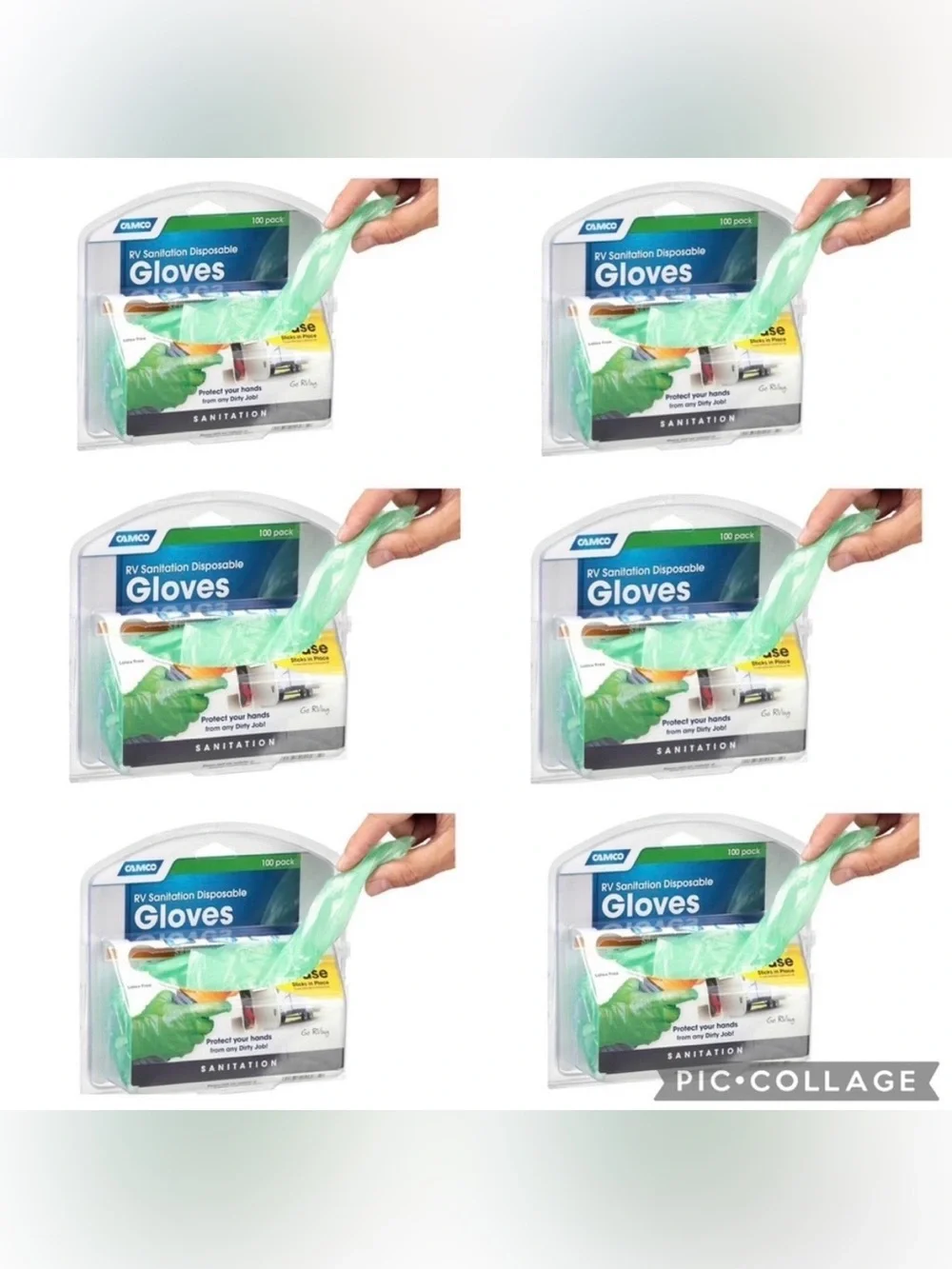 Disposable Sanitation Gloves - Light Green (6 Packs= 600 Gloves)